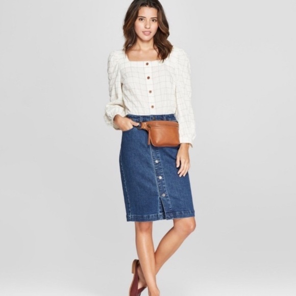 Universal Thread Dresses & Skirts - Universal Thread Denim Buttondown Skirt